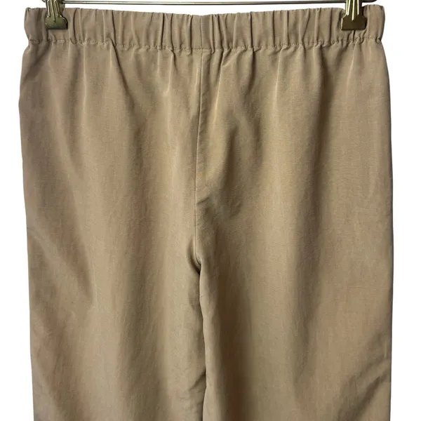 The Group Babaton‎ Drawstring Twill Crop Pants Tan Comfort Capsule Preppy M - Image 6