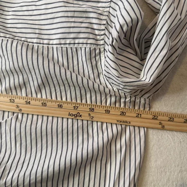 Madewell Button Down Striped Cotton Shirt Womens S Long Cuff Minimalist Capsule - Image 6