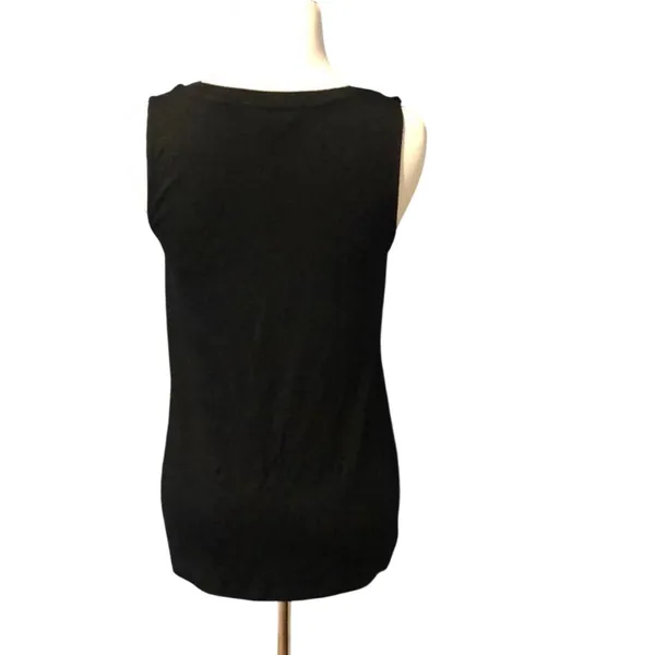 Banana Republic Top Ruffle Front Black - Image 4