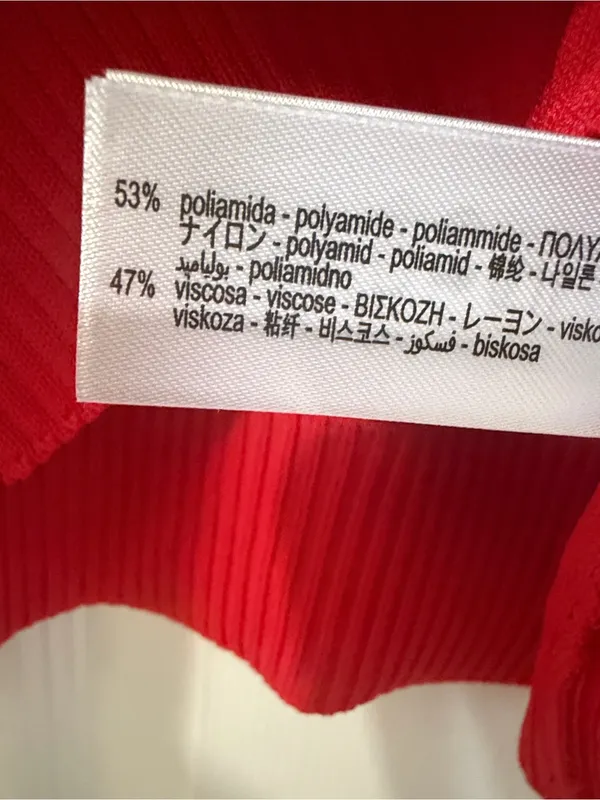 Zara Red Zip Up Short Sleeve Cardigan Size Small - Image 6