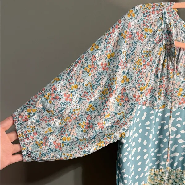 Umgee Boho Patchwork Blouse‎ – Size Small - Image 4