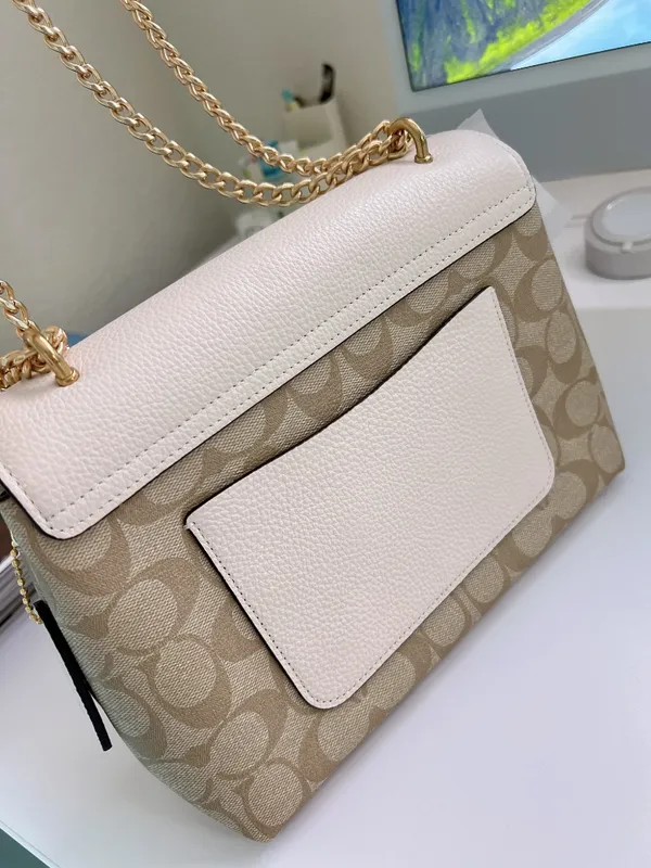 Coach Tammie Shoulder Bag In Signature Canvas With Floral Whipstitch ca016 - Image 3