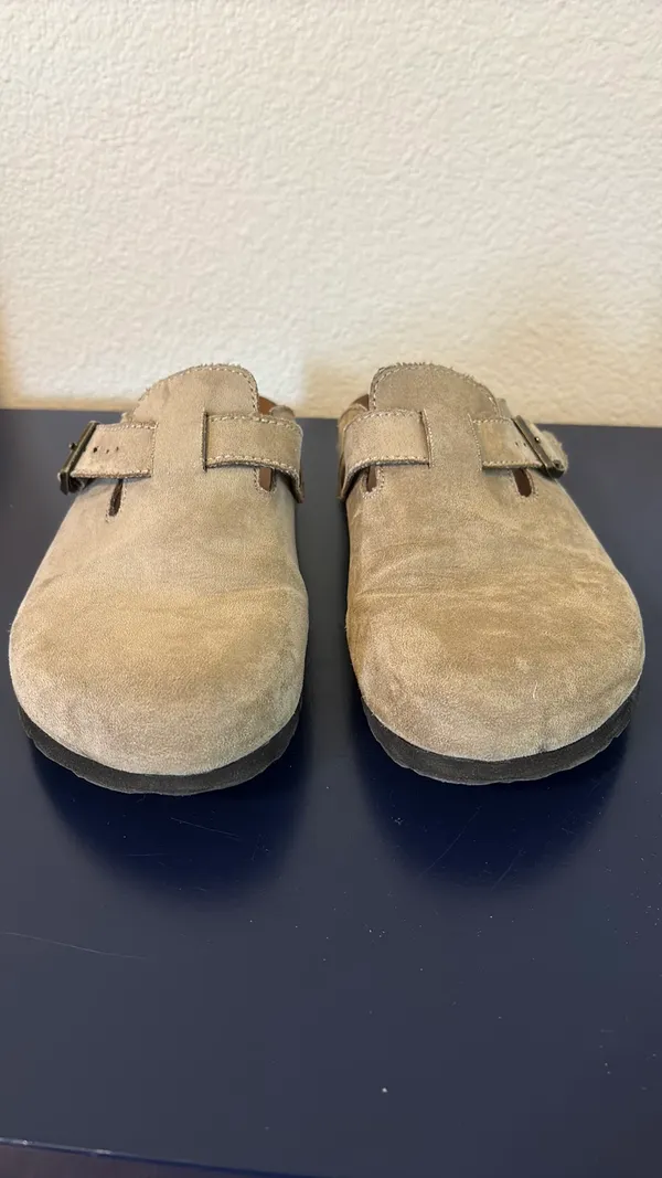 White Mountain Clogs Women’s Taupe Suede - Image 4