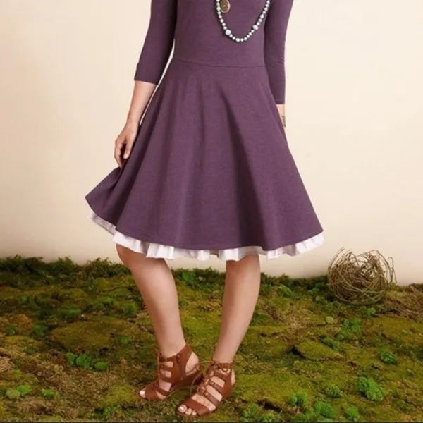 Matilda Jane purple queen of hearts dress size small‎ - Image 3