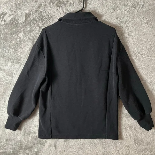 Varley Fulham Longline Ribbed Pullover Sweater Black Size‎ XS Athleisure - Image 3