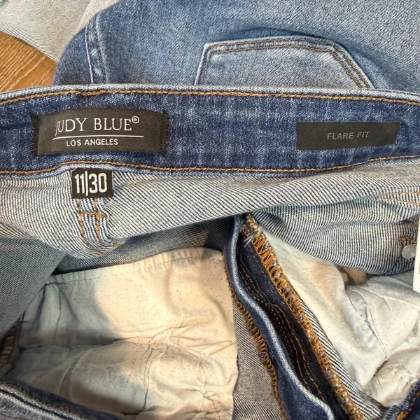 Judy Blue Georgia‎ Panel Flare Jeans Bell Bottoms Size 11/30 - Image 6