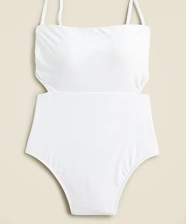 J.CREW White Strapless Swimsuit One Piece White Size 18 NWT - Image 5