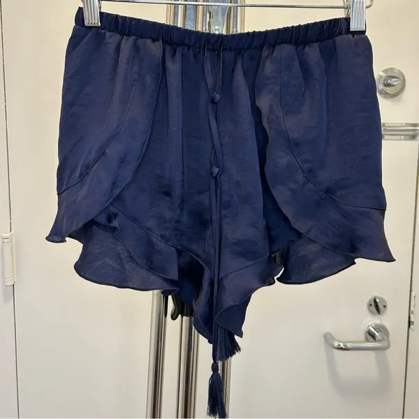 Free People Cascading Petal Short in Navy - Image 2