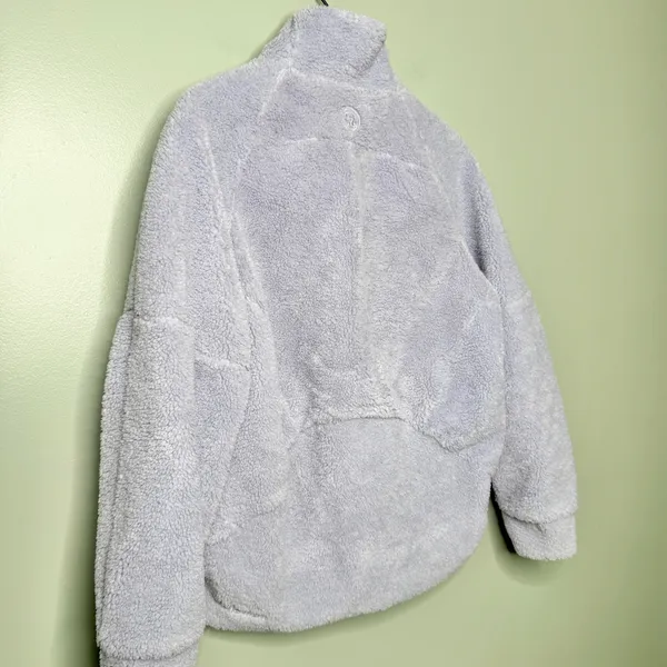 Lululemon Scuba Oversized Fleece Funnel Neck Half Zip Lilac Purple Size XS/S - Image 7