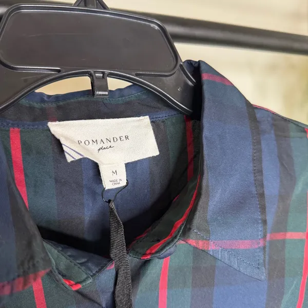 NWT Tuckernuck Pomander Place Fraser Plaid Ashlen Tartan Blouse size M Medium - Image 12