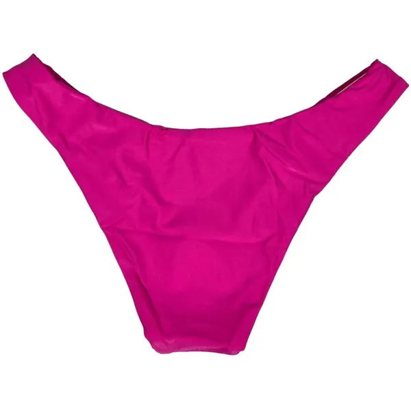 J. Crew Curved-waist cheeky‎ bikini bottom Radiant Fuchsia S NWT - Image 2