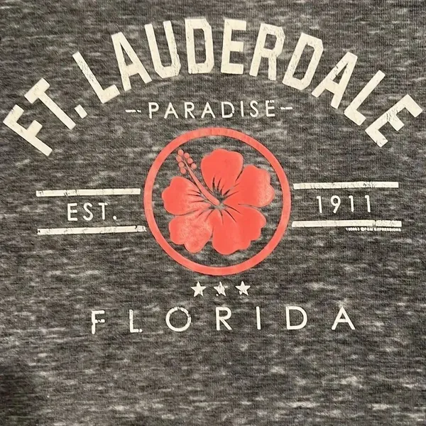 US apparel size small long sleeve distressed Fort Lauderdale hoodie GUC - Image 3