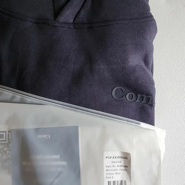 NWT COMFRT MINIMALIST NAVY Hoodie - Image 2