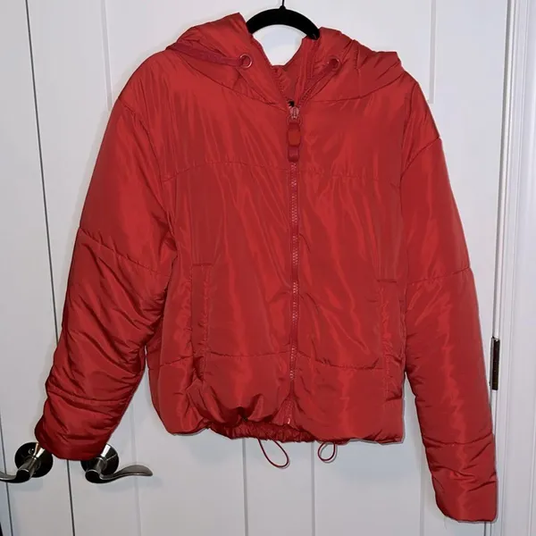 Vici Stay Awhile Pocketed Hooded Puffer Jacket - Red - Image 4