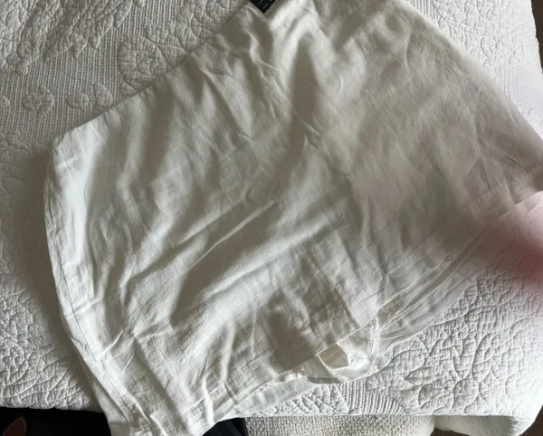 Abercrombie & Fitch white linen skirt - Image 4