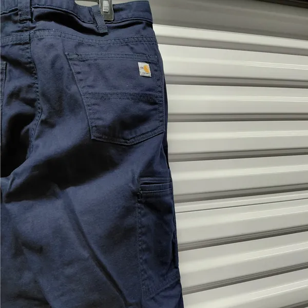 Carhartt Womens FR Rugged Flex Work Pants Size 12 Navy Flame Resistant Utility - Image 6