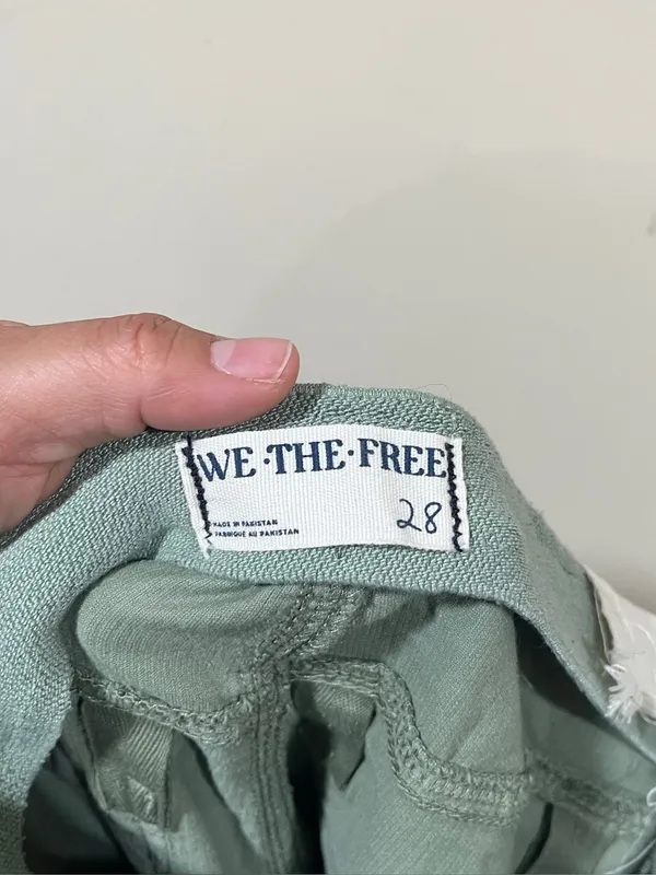 NWT olive green We The Free by Free People pull-on corduroy pants size 28 - Image 15