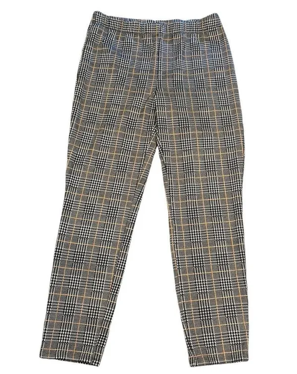PacSun LA Retro Houndstooth Window Pane Elastic Waist Pull On Pants L - Image 2