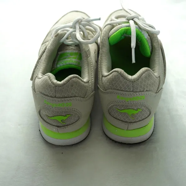 KangaROOS White Neon Green Sneakers Womens‎ 8 EUR 40 - Image 2