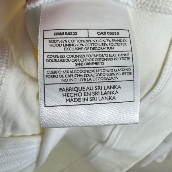 Nike Vtg Y2K Womens Ivory Full Zip Hoodie Jacket Athletic Fit Dry Technology XXL - Image 8
