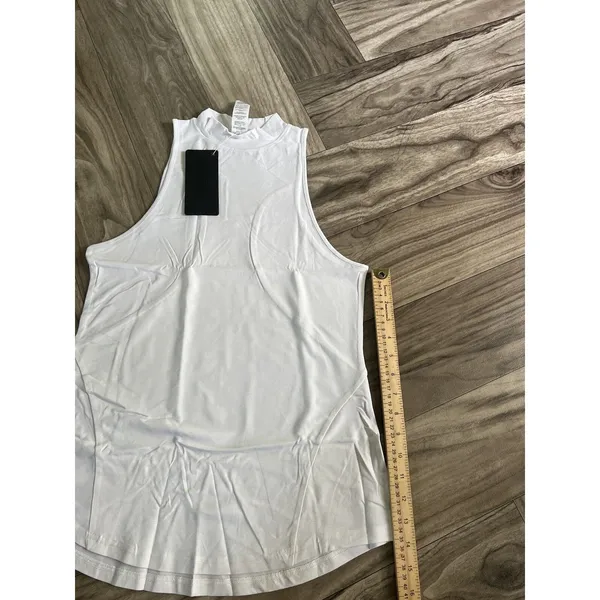Alphalete Women's Premium Mockneck Tank -White,size Small - Image 5