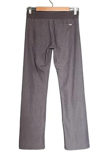 Figs Livingston Basic Scrub Pants Yoga Waistband Straight Leg Gray Size XXS 2XS - Image 3