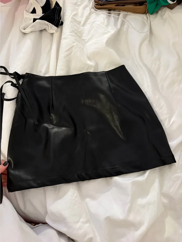 DNA Vegan Leather Skirt - Image 3