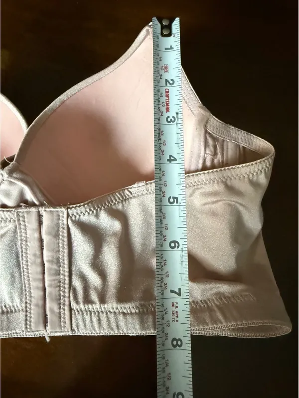 Pink Longline Bra with Silver Sequin Embellishments - Image 6