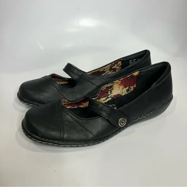 Soft style by hush puppies black leather mary Jane‎ Shoes size 8.5 - Image 4