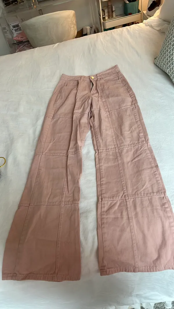 Bailey Rose Light Pink Cargo Pants Size XS - Image 5
