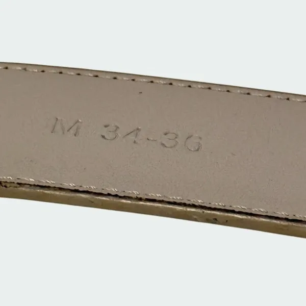 Falari Automatic Ratchet Belt Size Medium‎ Adjustable Buckle Gray Leather Strap - Image 8