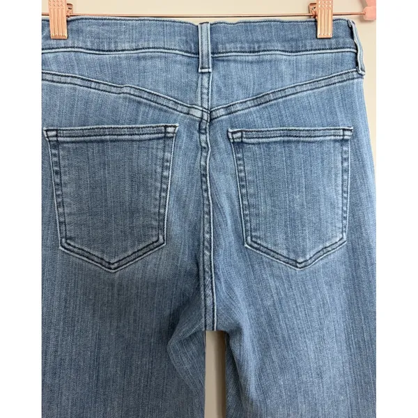 AYR The Pop Straight Jeans High Rise Medium Wash Stretch Denim Women's Size 27 - Image 8