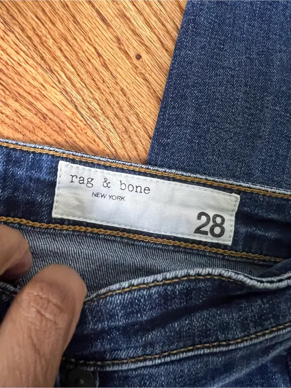Rag & Bone Cate Dark Blue Skinny Jeans - Image 4