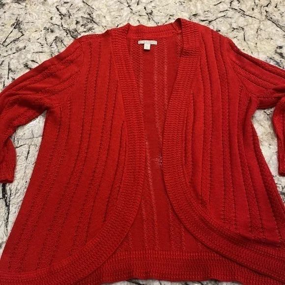 Dana Buchman Red‎ Women’s Cardigan in size XL - Image 4