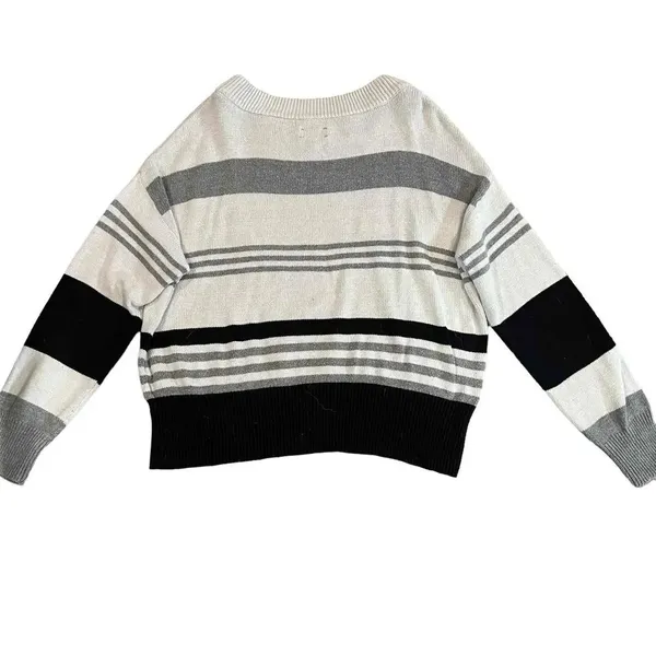 Lucky Brand Women's Colorblock Design Striped Long Sleeve Sweater Size Large‎ - Image 4