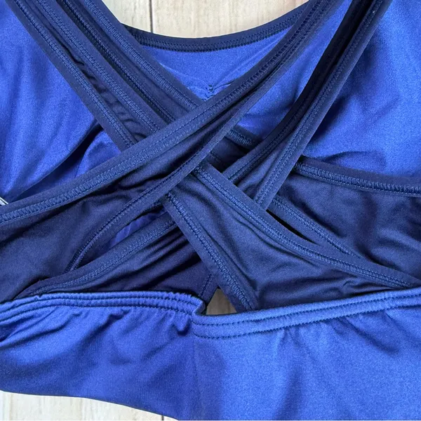 Aerie Navy Crisscross Sports Bra - Image 4