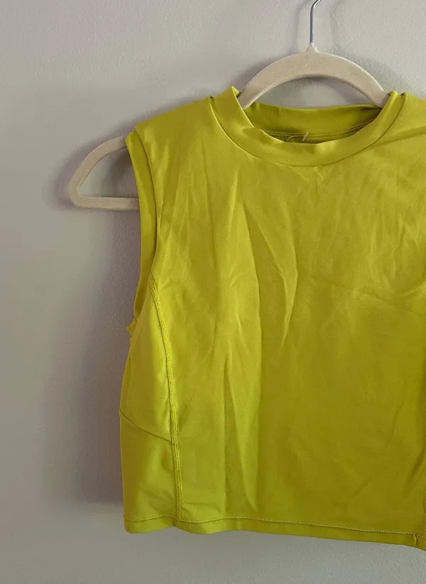 Lululemon Sweat Intention Tank Yellow Serpentine - Image 5