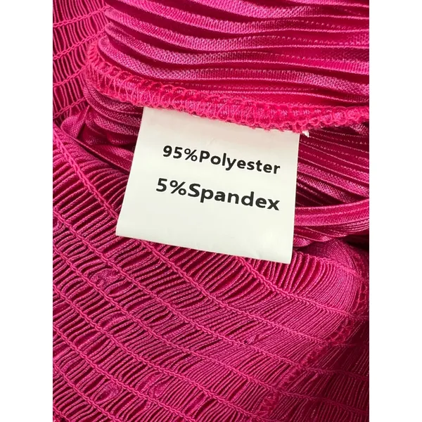 Queen‎ of Sparkles swing shorts pink iridescent metallic pleat sz S - Image 6