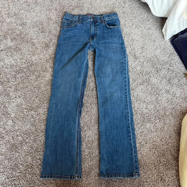 Wrangler blue bootcut jeans - Image 4