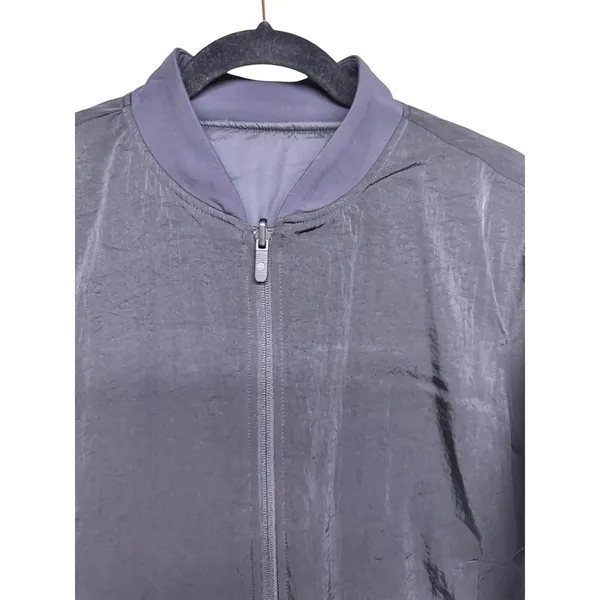 Lululemon Non-Stop Bomber Jacket Reversible Black Women's Size‎ 12 - Image 3