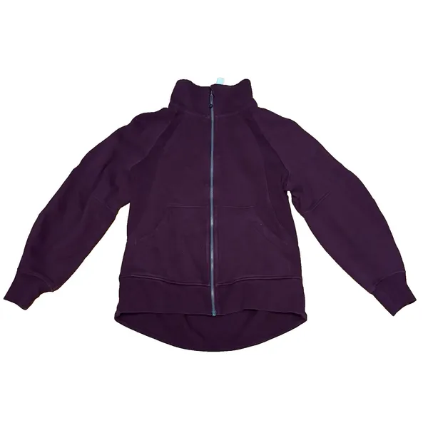 Lululemon Scuba Oversized Funnel Neck Full Zip Hoodie XS/S Garnet Red Purple - Image 3