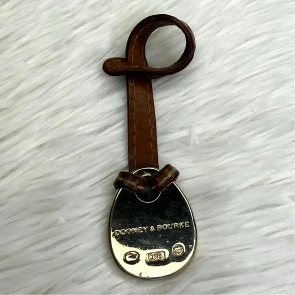 Vintage DOONEY & BOURKE y2k Blue Duck Brown Bag Charm - Image 2