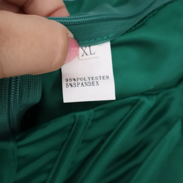 Unbranded Dress Womens XL Corset Wrap Green Satin Draped Excellent - Image 2