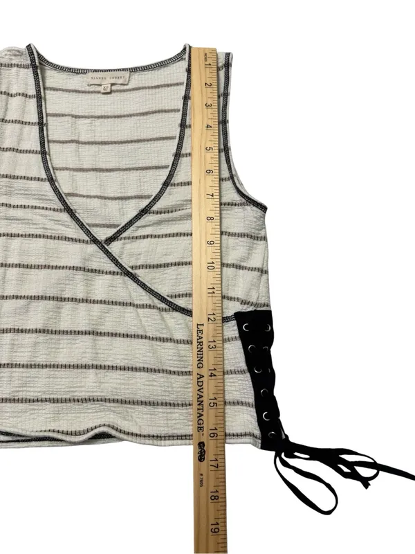 White and Black Sassy Tank Top - Image 7
