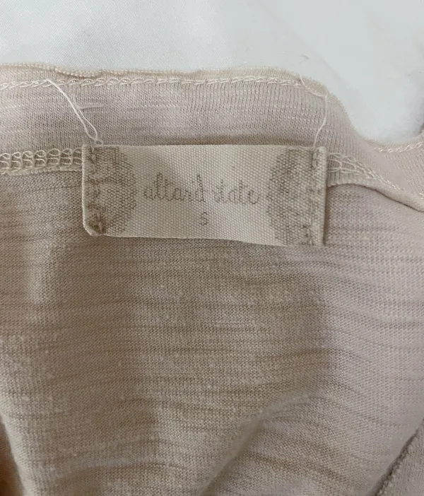 Altar’d State Beige Babydoll V-neck Top Size S - Image 3
