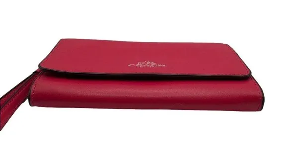 COACH Smooth Leather Wristlet Clutch Wallet - Image 3