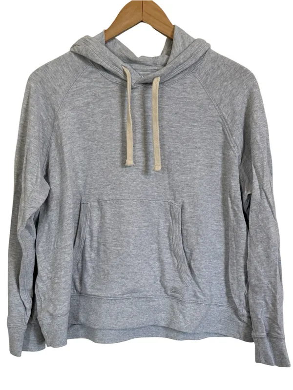 Faherty Sunwashed Organic Hoodie - Light Grey Heather Women’s Size Large - Image 3