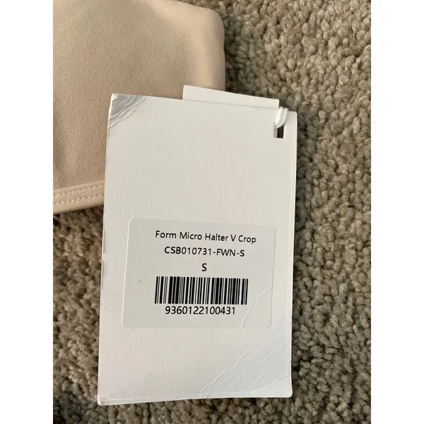 New CSB Form Micro Halter V Crop Top Size Small - Image 2