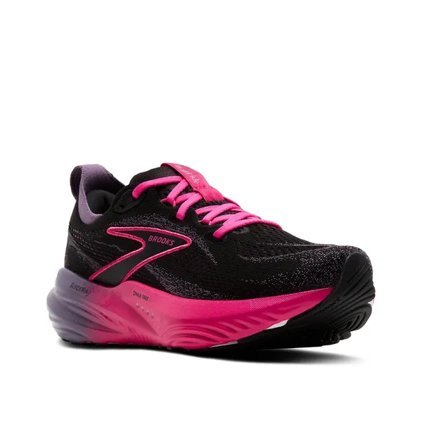 Brooks Womens Glycerin 22 Shoes Black Montana Fuschia NWB Size 6 - Image 2