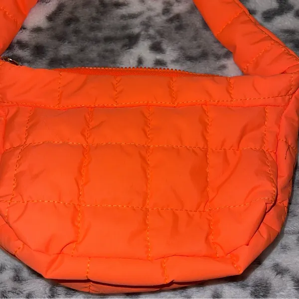 Unbranded Quilted puffer purse Orange - Image 2